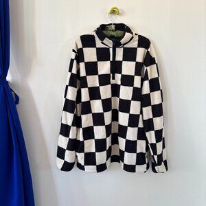 STUSSY Fleece Check Half Zip